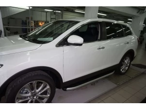 Пороги алюминиевые Alyans для Mazda CX-9 № MAC9.47.0127