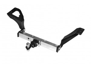 Фаркоп с нержавеющей накладкой для Nissan X-trail T31 2007-2014 съемное крепление шара под американский квадрат №NXT-07-991124.00